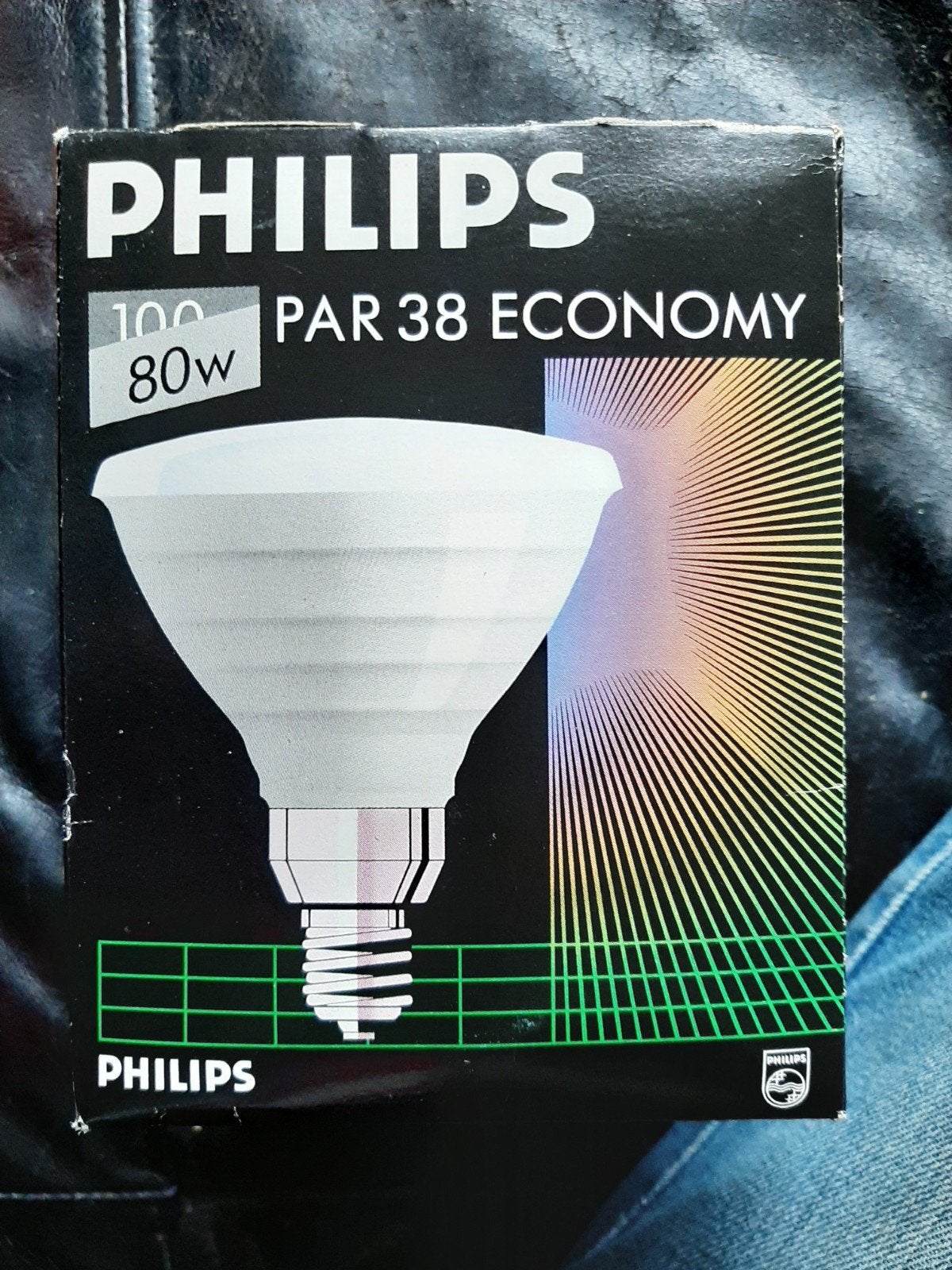 Philips PAR 38 Economy 80W Gloeilamp E27 Flood 30, Philips, Gloeilamp, 60 watt of meer, Nieuw