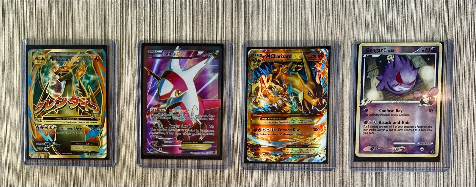 Zeldzame Pokémon kaarten - Charizard, Latias, Gengar, Hobby en Vrije tijd, Verzamelkaartspellen | Pokémon, Ophalen of Verzenden