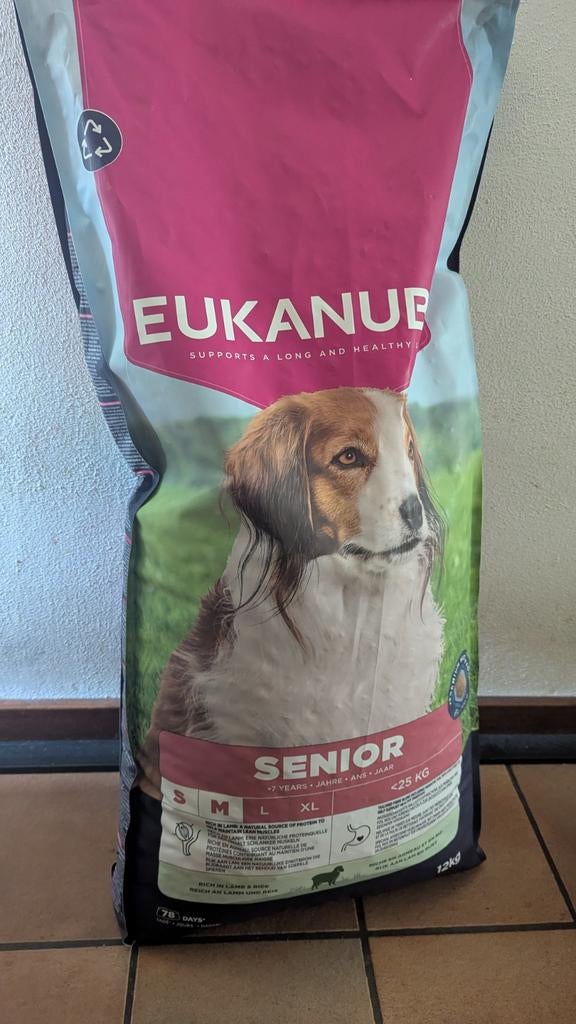 Nieuwe Eukanuba Senior hondenvoer 12kg, Ophalen, Hond