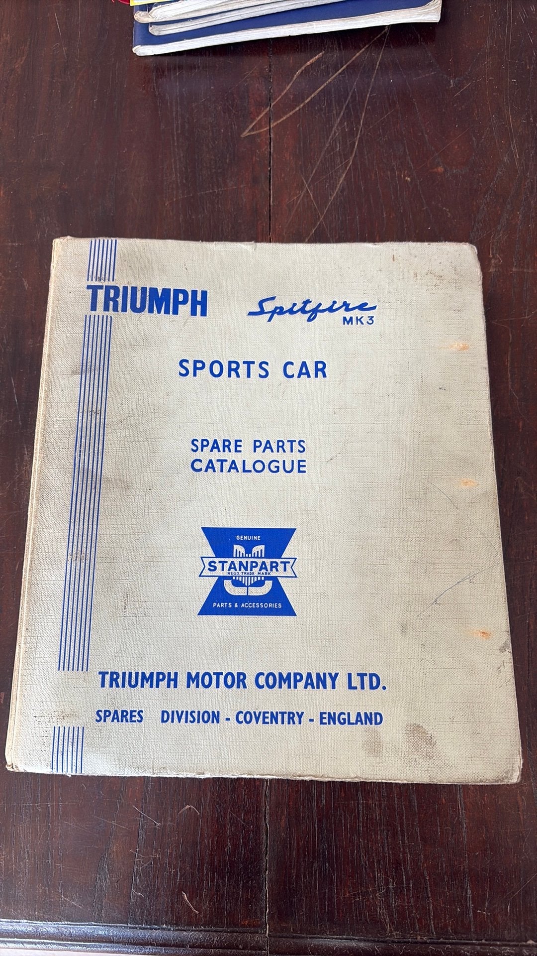 Onderdelen boek Triumph Spitfire mk3, Ophalen of Verzenden