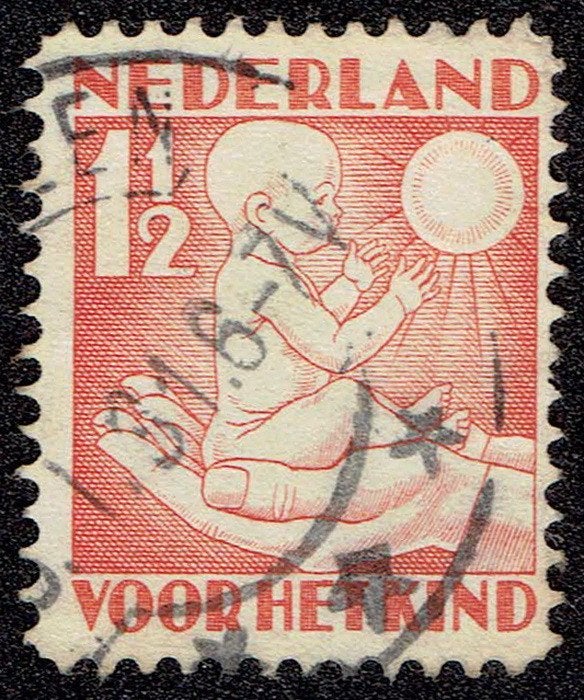 Nederland 1930, Kinderzegels, 1½+1½ cent, Postzegels en Munten, Verzenden, T/m 1940, Gestempeld