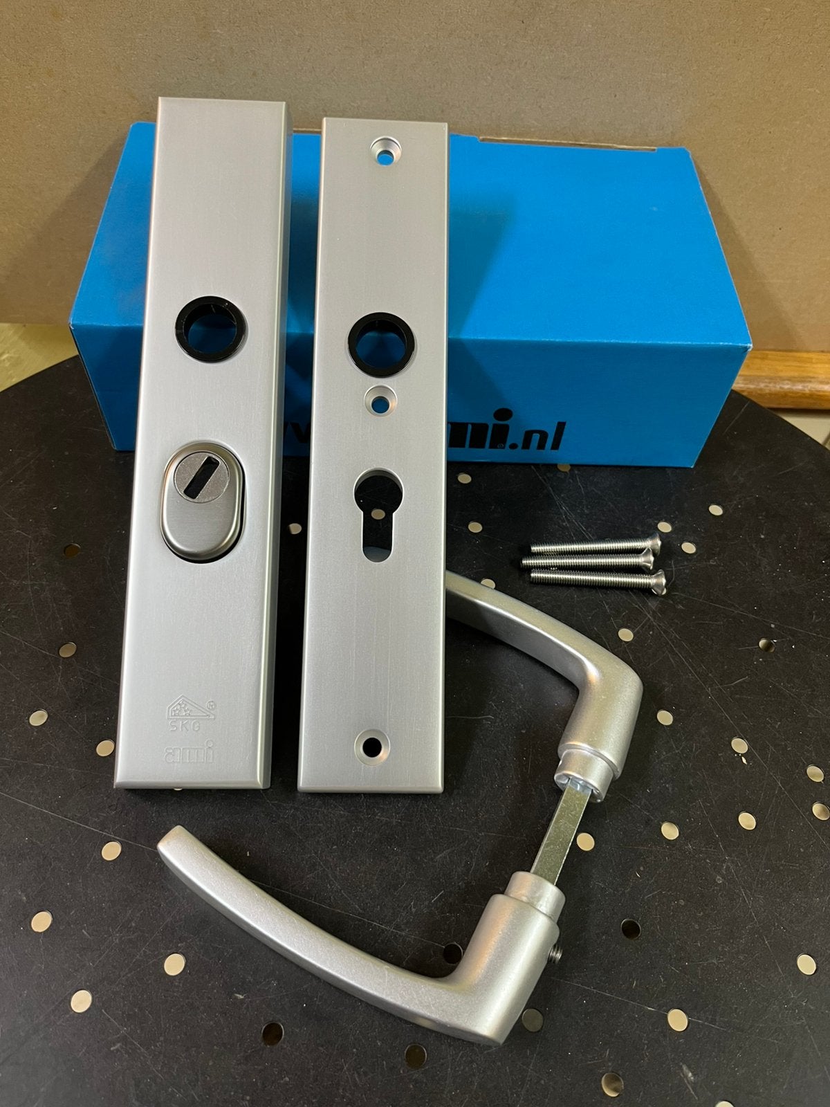 Ami veiligheidsbeslag KTB PC55 kruk-kruk / knop-kruk NIEUW, Zilver, Overige thema's, Nieuw, Overige merken