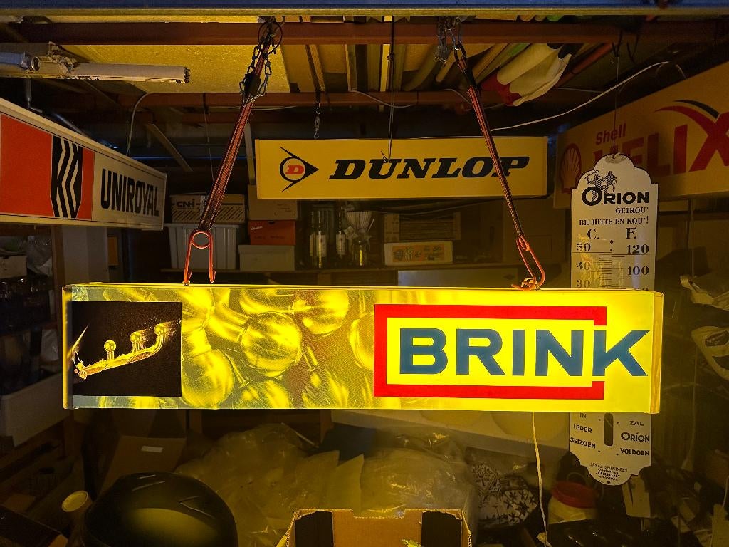 Fraaie oude automotive BRINK trekhaken lichtbak., Ophalen, Gebruikt, Lichtbak of (neon) lamp