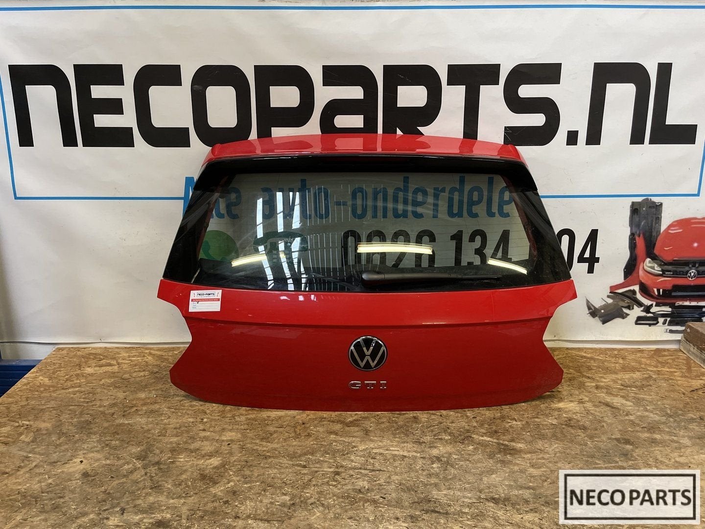 VOLKSWAGEN POLO 2G GTI ACHTERKLEP ACHTERDEUR ORIGINEEL, Gebruikt, -, Volkswagen, -