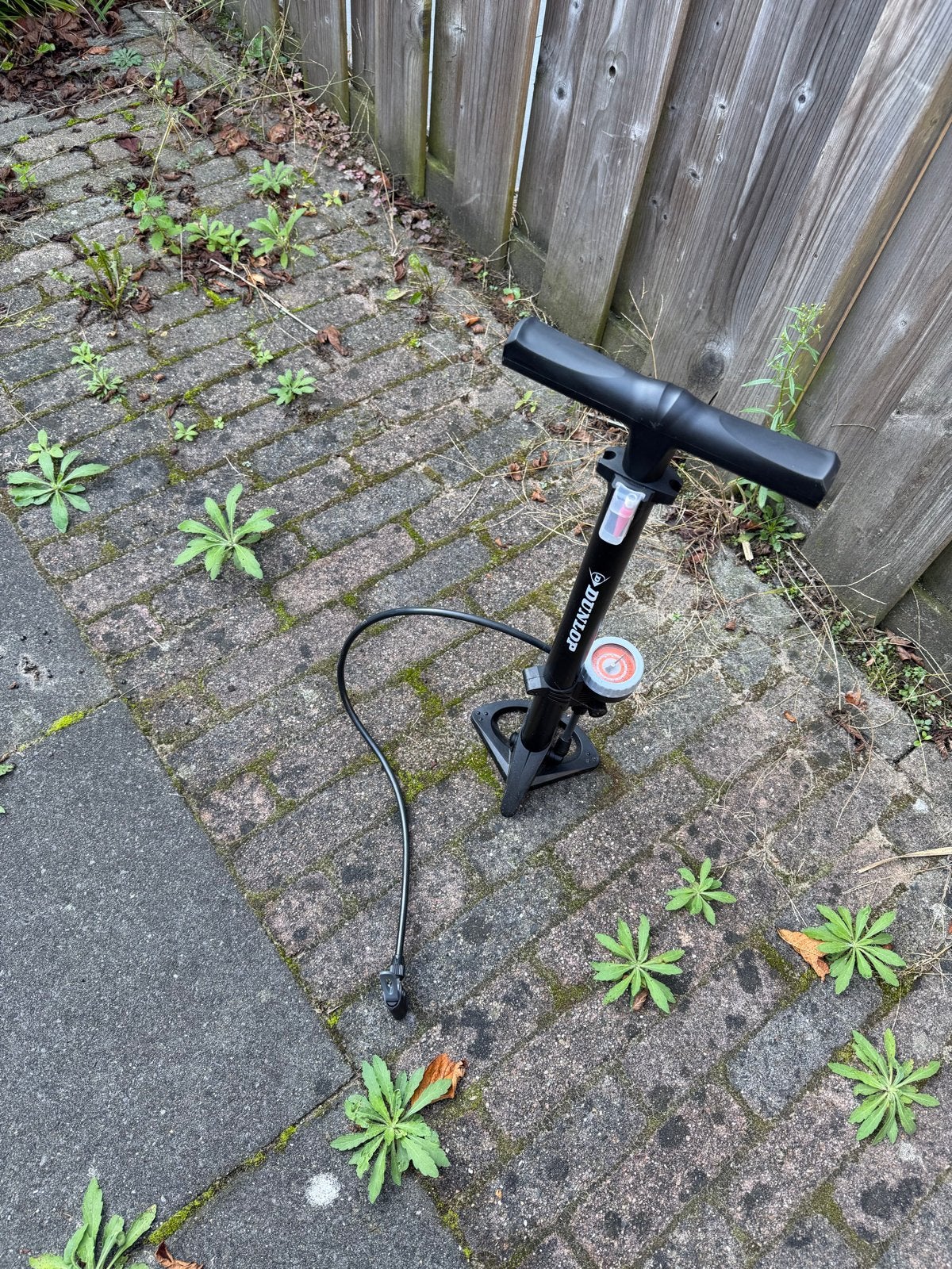 Dunlop fietspomp met drukmeter, Ophalen, Drukmeter, Gebruikt