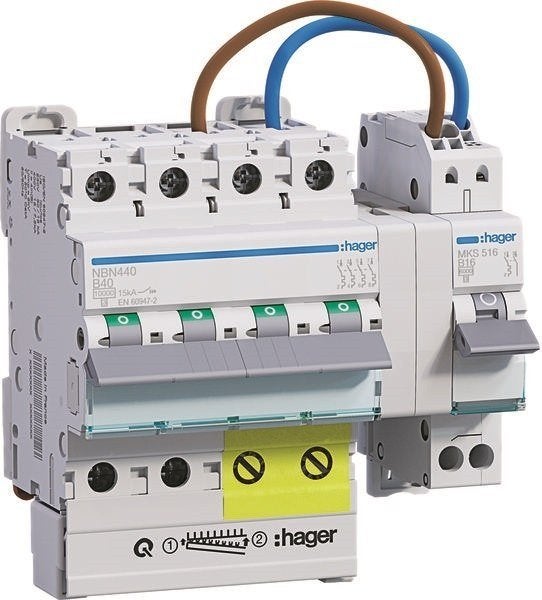 PV vervangset installatieautomaat 4P B40A + B16A 1PN, Verzenden, Nieuw
