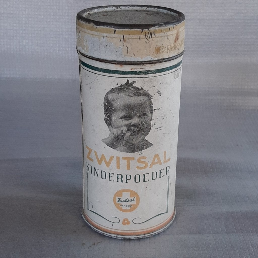 oud blikje Zwitsal kinderpoeder, Verzamelen, Blikken, Ophalen, Gebruikt, Overige