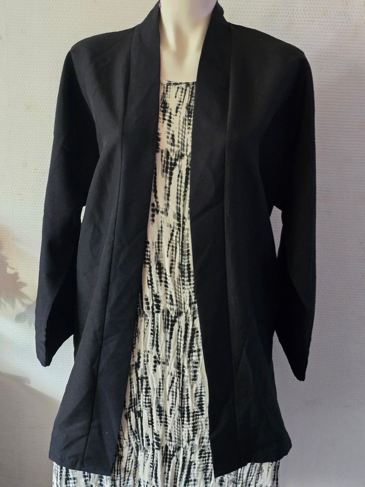 Aymé dames Zwart Kimono Jasje maat 52/54, Zwart, Ophalen of Verzenden, Zo goed als nieuw, Aymé