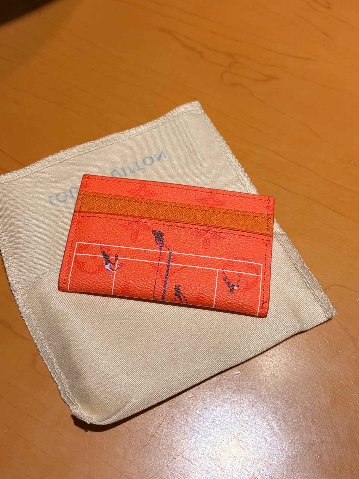 Louis Vuitton Card Holder Sports Collection, Tennis Clay., Overige merken, Nieuw, Oranje, Ophalen of Verzenden
