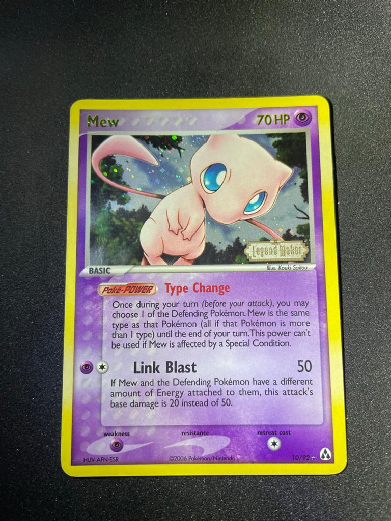 Mew Reversed Holo - Legend Maker - Pokémon Kaart, Ophalen of Verzenden, Zo goed als nieuw, Losse kaart, Foil