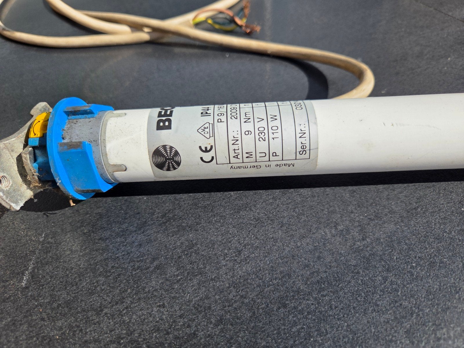 Becker buismotor voor rolluiken of zonwering, Doe-het-zelf en Verbouw, Ophalen of Verzenden, Gebruikt, Elektromotor, 1400 tot 1800 rpm