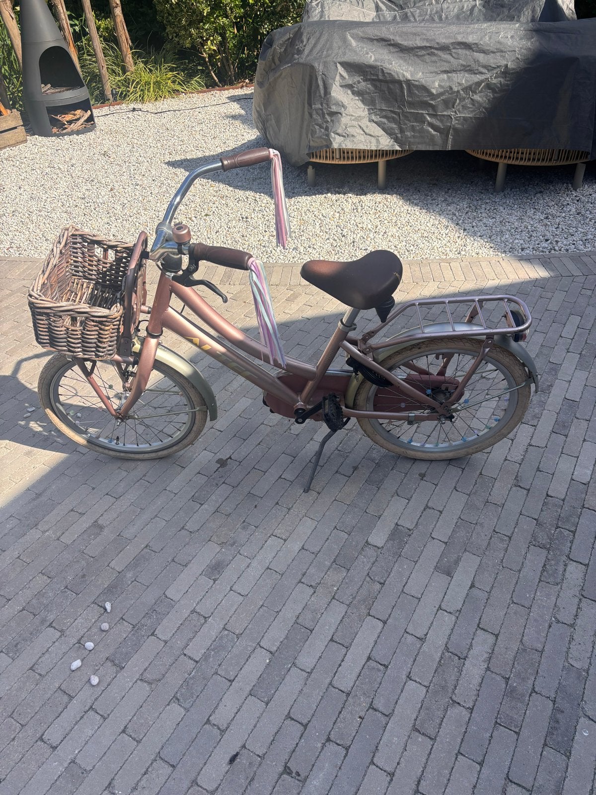 Altec meisjesfiets 20 inch met mandje, Fietsen en Brommers, Ophalen, Gebruikt, 20 inch