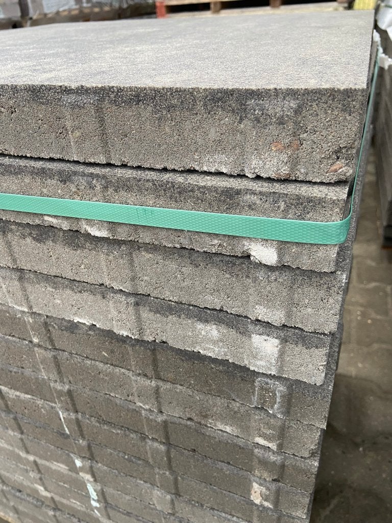 Baldosa basic 60x60 GrijsZwart Betonlook terrastegel J&W 142, Tuin en Terras, Ophalen, Nieuw, 10 m² of meer, Nvt