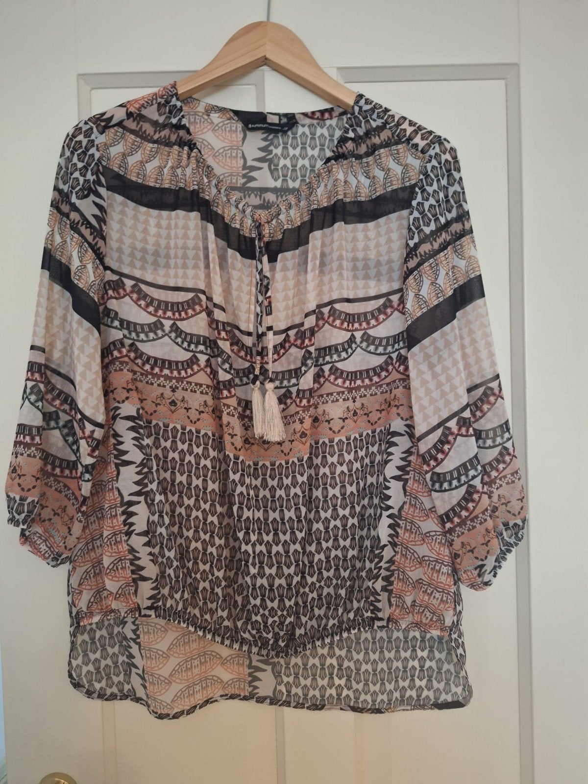 Summum blouse maat M - Polyester, Maat 38/40 (M), Summum, Meerkleurig, Ophalen of Verzenden