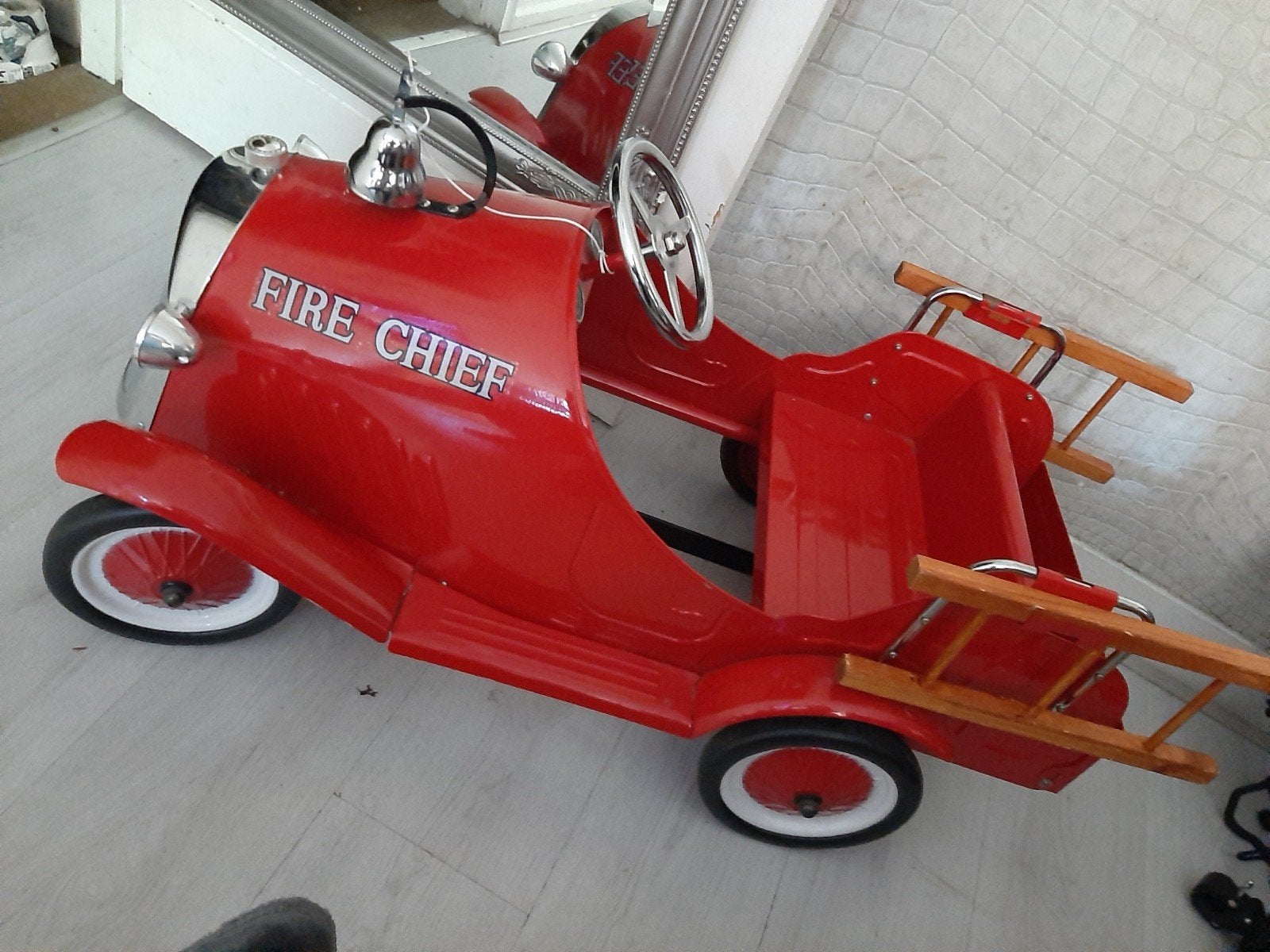 NIEUWE!!! Vintage Trapauto Fire Chief Brandweerauto, Ophalen of Verzenden