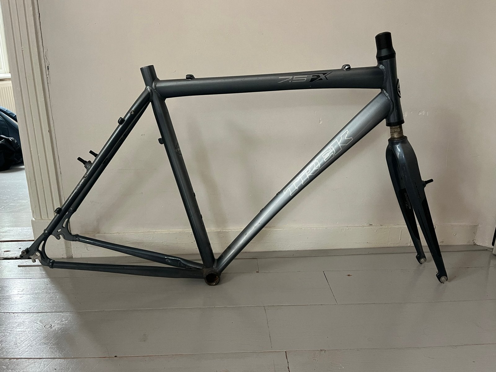 Trek 7.5 FX Fietsframe met Voorvork, Fietsen en Brommers, Ophalen, Frame, Gebruikt, Aluminium