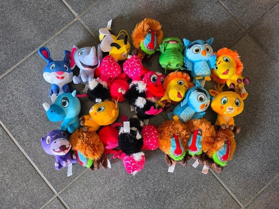 Grote partij lidl knuffels van diverse dieren, Lidl, Overige karakters, Overige typen, Ophalen of Verzenden