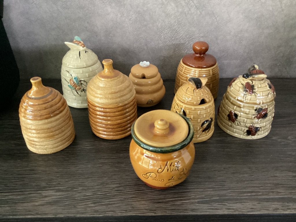 Diverse honingpotten, honingpotjes, zie omschrijving., Verzenden, Overige typen, Zo goed als nieuw, Overige stijlen