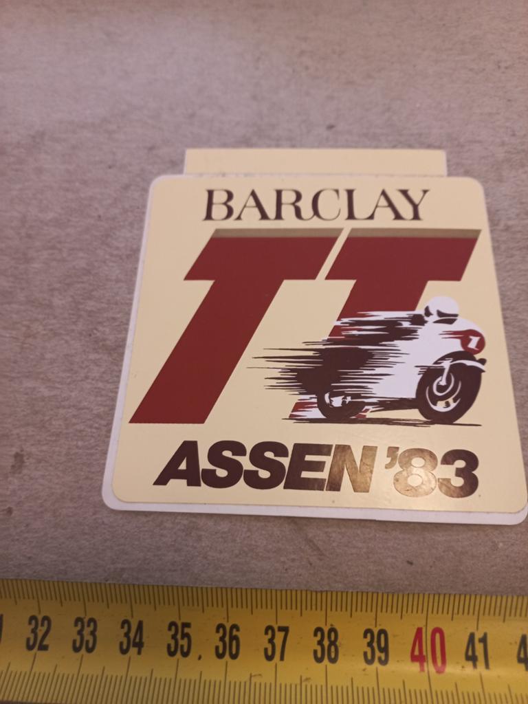 Tt assen barclay 83, Verzamelen, Ophalen of Verzenden, Zo goed als nieuw