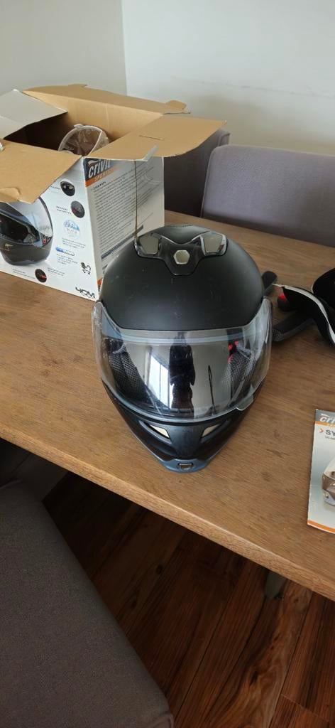 Crivit Systeemhelm met Zonnebril, Antifog & scratch Vizier, Motoren, Kleding | Motorhelmen, Ophalen of Verzenden, Tweedehands