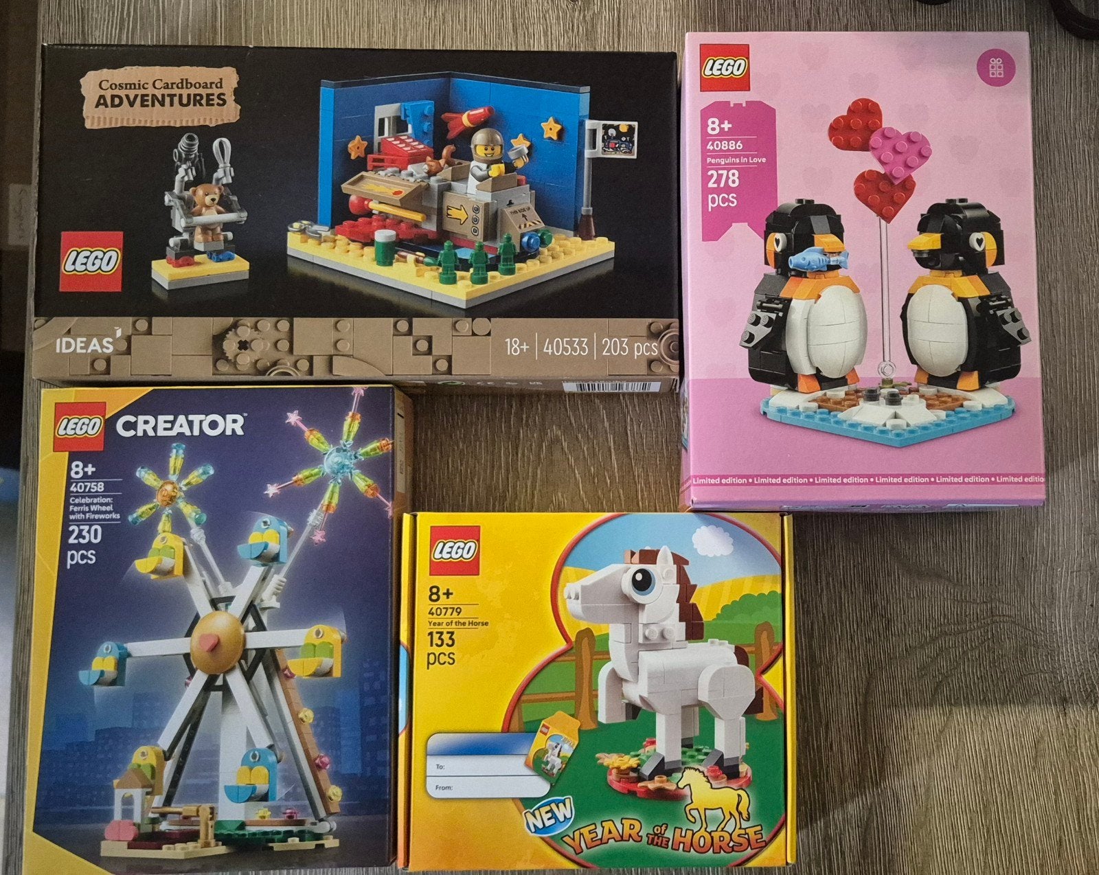 LEGO GWP 40533, 40886, 40758 en 40779 sets, Overige thema's, Lego, Nieuw, Ophalen of Verzenden