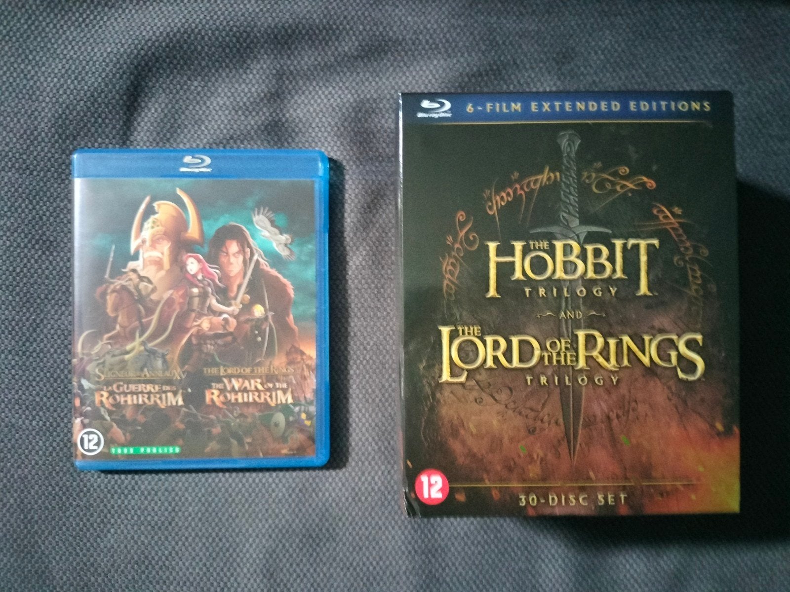 Boxset extended versies LOTR + war of the Rohirrim Blu ray, Cd's en Dvd's, Blu-ray, Ophalen of Verzenden, Zo goed als nieuw, Boxset