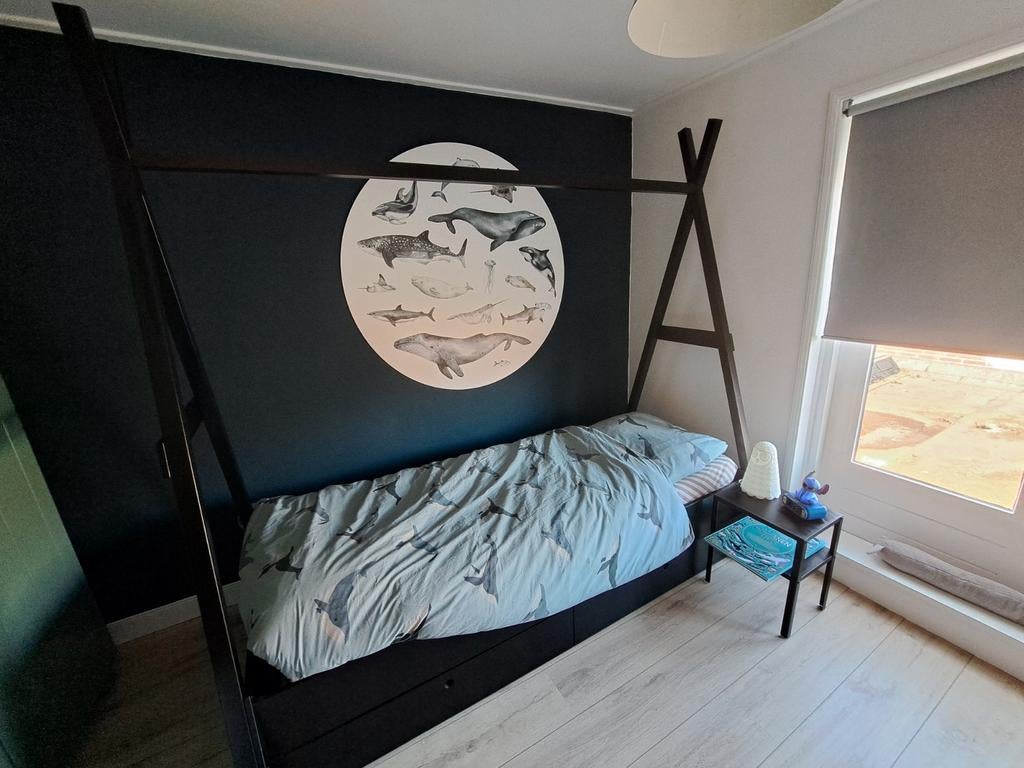 Woood Joep Tipi Bed met Bedlade, Gebruikt, 100 cm of meer, 180 cm of meer, Ophalen
