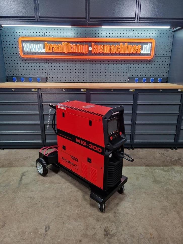 NIEUW! Rowac mig 300yn DUBBEL PULSE met garantie compleet!!, Doe-het-zelf en Verbouw, Rowac, Nobelweg 5, 6669 MV Dodewaard, Info@kraaijkamp-lasmachines.nl