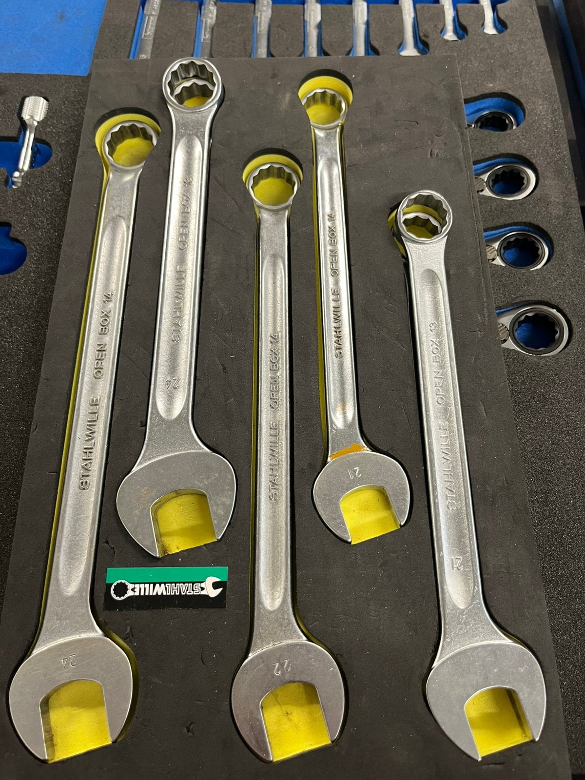 Stahlwille Open Box 13/14 ring-steeksleutels 7 stuks, Ophalen, Zo goed als nieuw