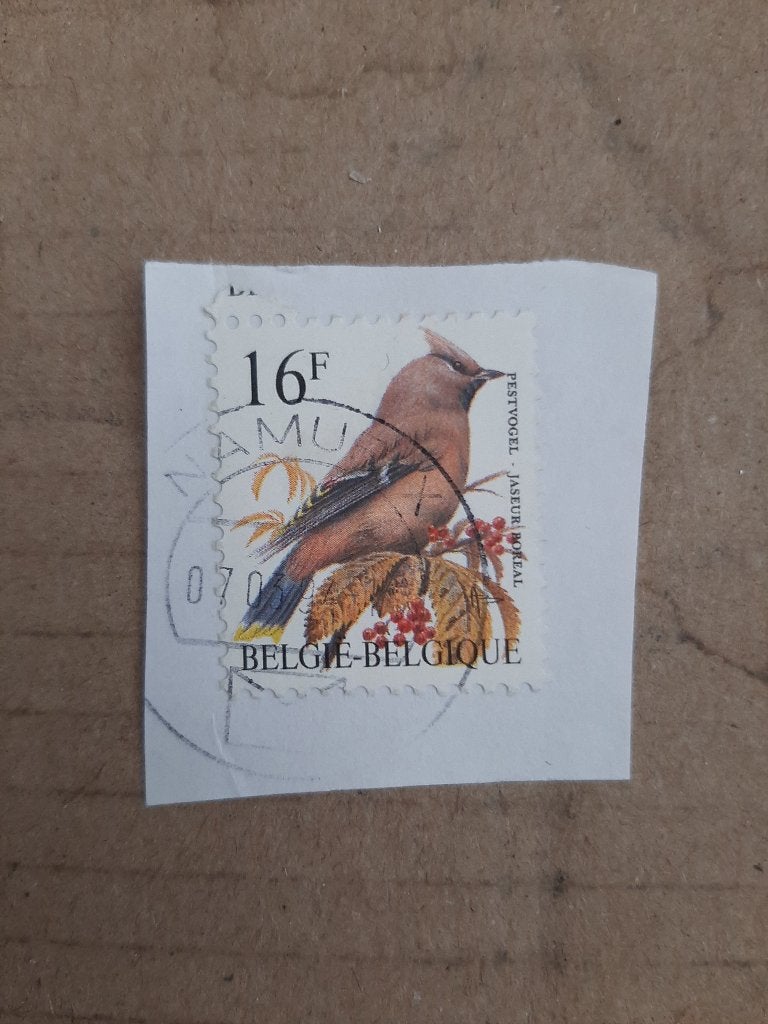 Belgie vogel pestvogel, Verzenden, Gestempeld