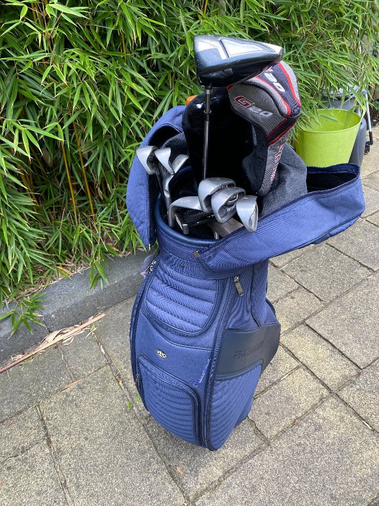 Golftas / Cartbag met hoezen en draagriemen, Sport en Fitness, Ophalen of Verzenden, Gebruikt, Tas, Overige merken