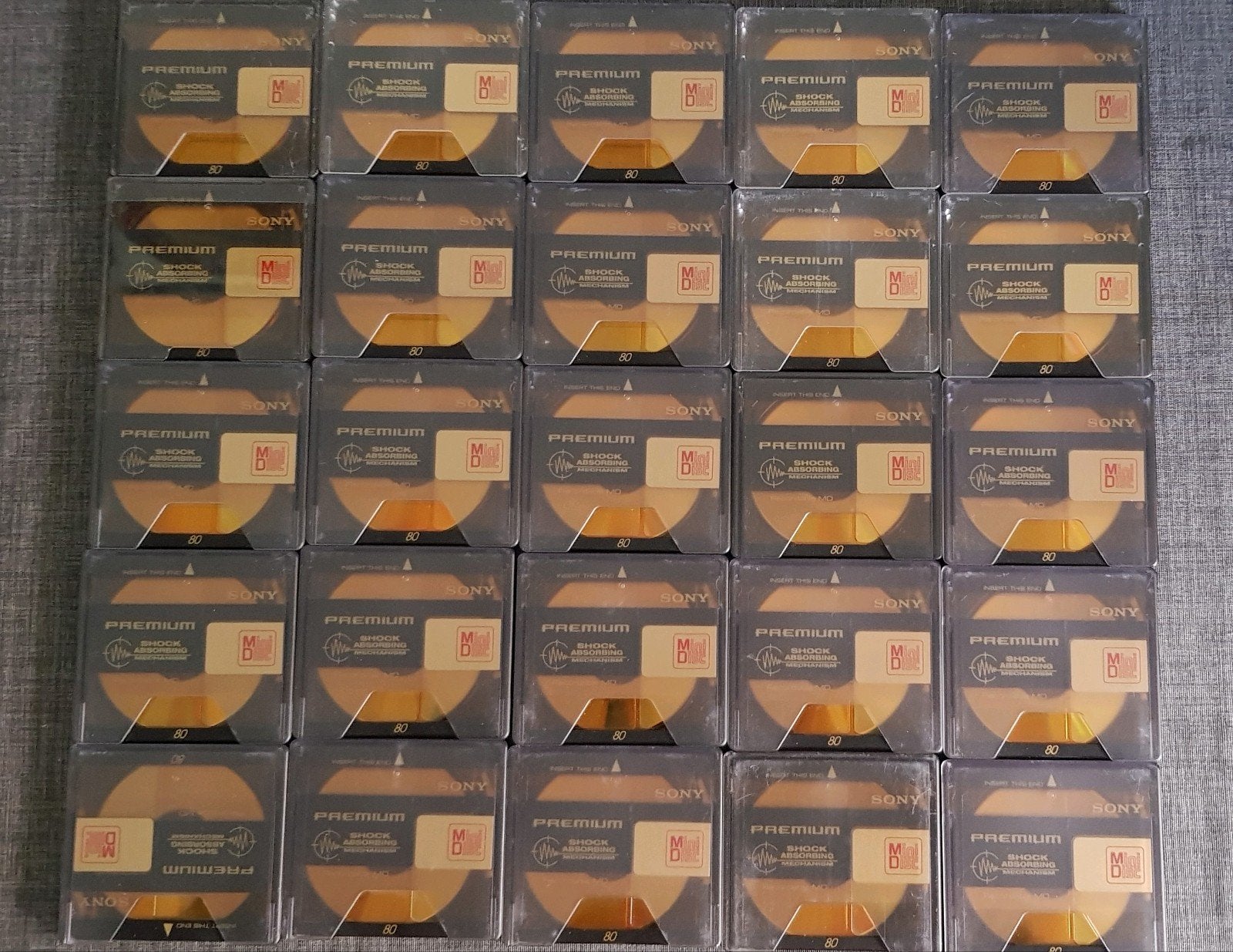25 Stuks Sony 80 Minidisc  Gold, Verzenden