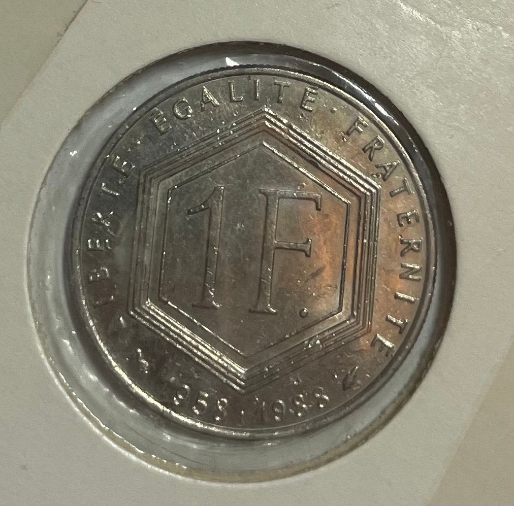 1 franc Frankrijk Charles de Gaulle 1958-1988, Ophalen of Verzenden, Frankrijk