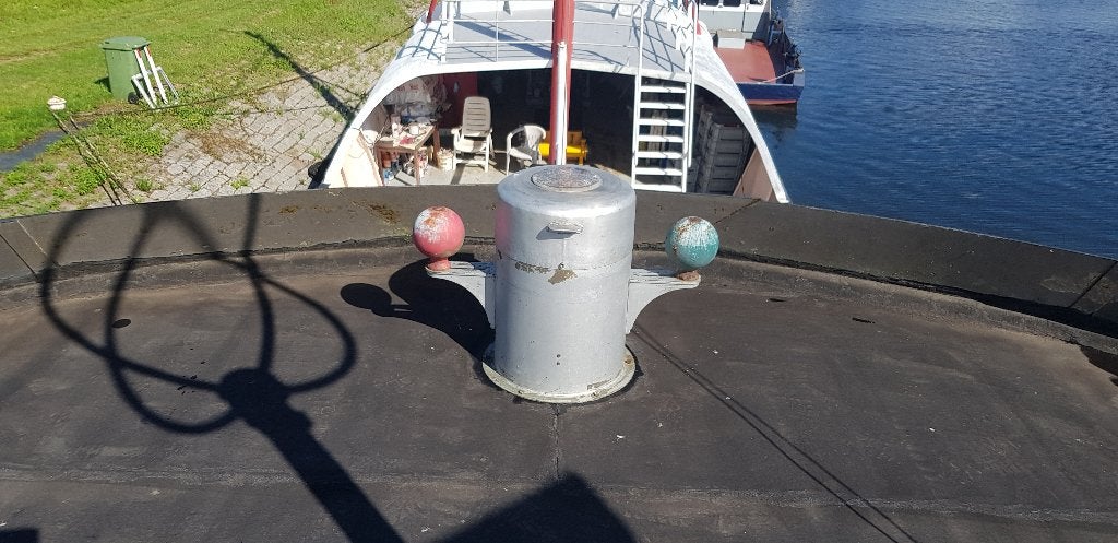 authentiek scheeps kompas, Ophalen, Gebruikt, Motorboot of Zeilboot, Gebruiksvoorwerp