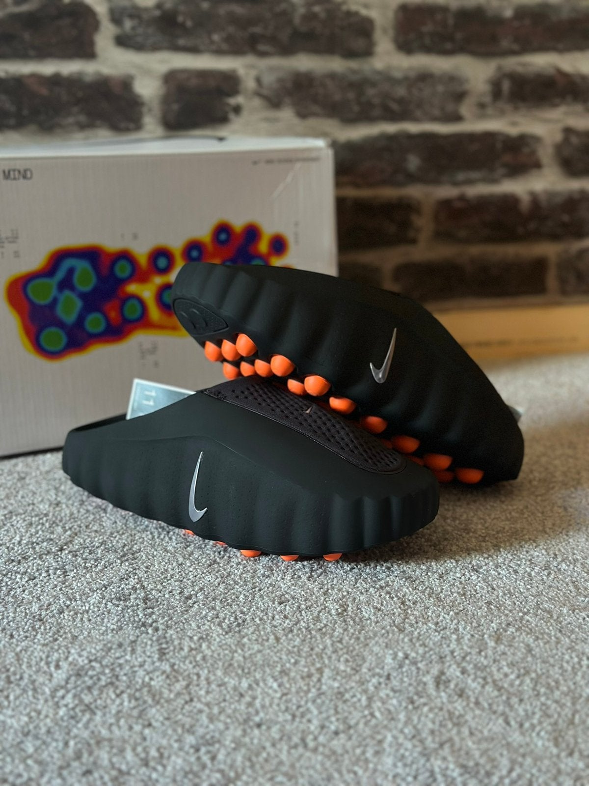 ORIGINEEL Nike Mind 001 Slide EU44 | Nieuw!, Zwart, Nieuw, Ophalen of Verzenden, Sneakers of Gympen