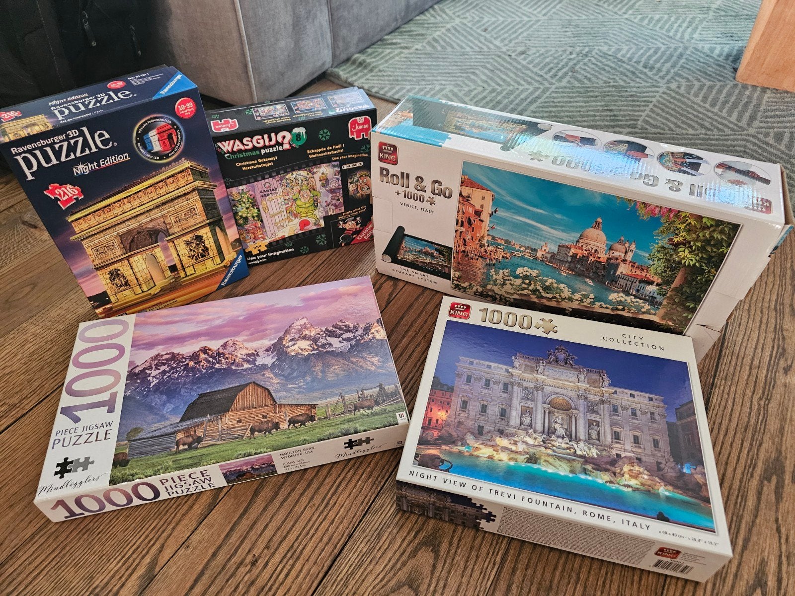 Diverse puzzels: Legpuzzels, 3D-puzzel, puzzelmat, Ophalen of Verzenden, 500 t/m 1500 stukjes, Gebruikt, Legpuzzel