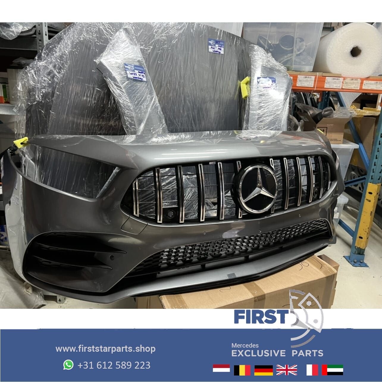 W177 V177 GT A35 AMG LINE VOORKOP BERG GRIJS Mercedes A Klas, Gebruikt, -, Voor, Ophalen of Verzenden