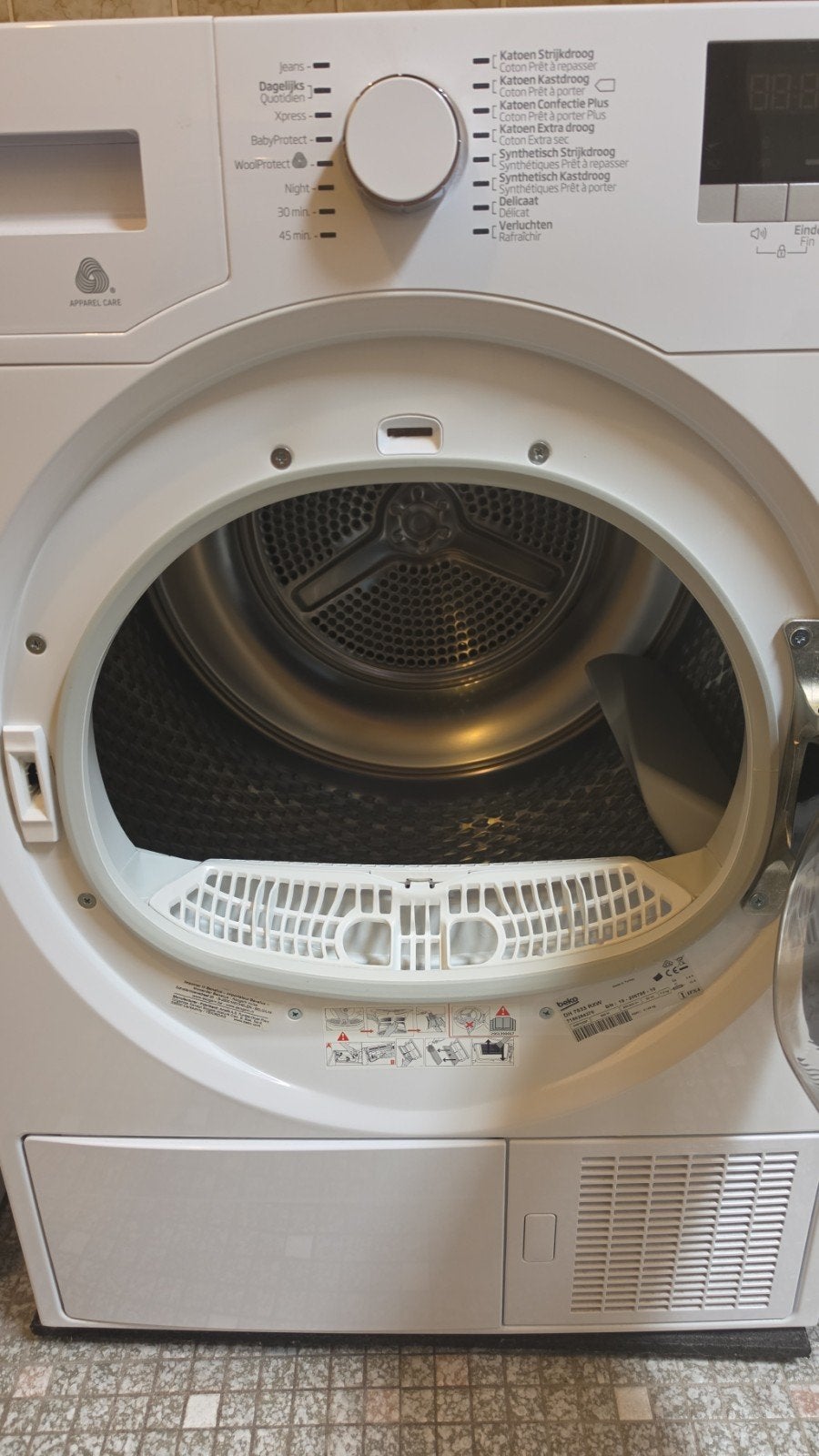 Foto 3 van Beko DH7533RXW Warmtepompdroger A+++ 7kg