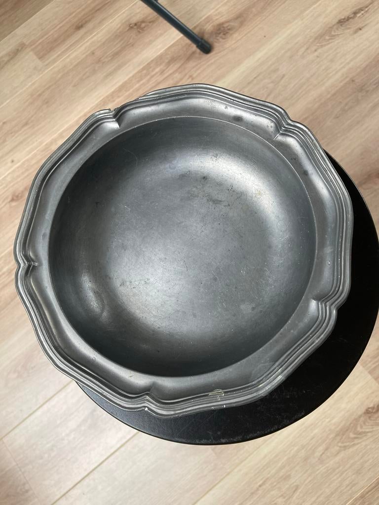 Tinnen schaal, Antiek en Kunst, Antiek | Schalen, Ophalen of Verzenden