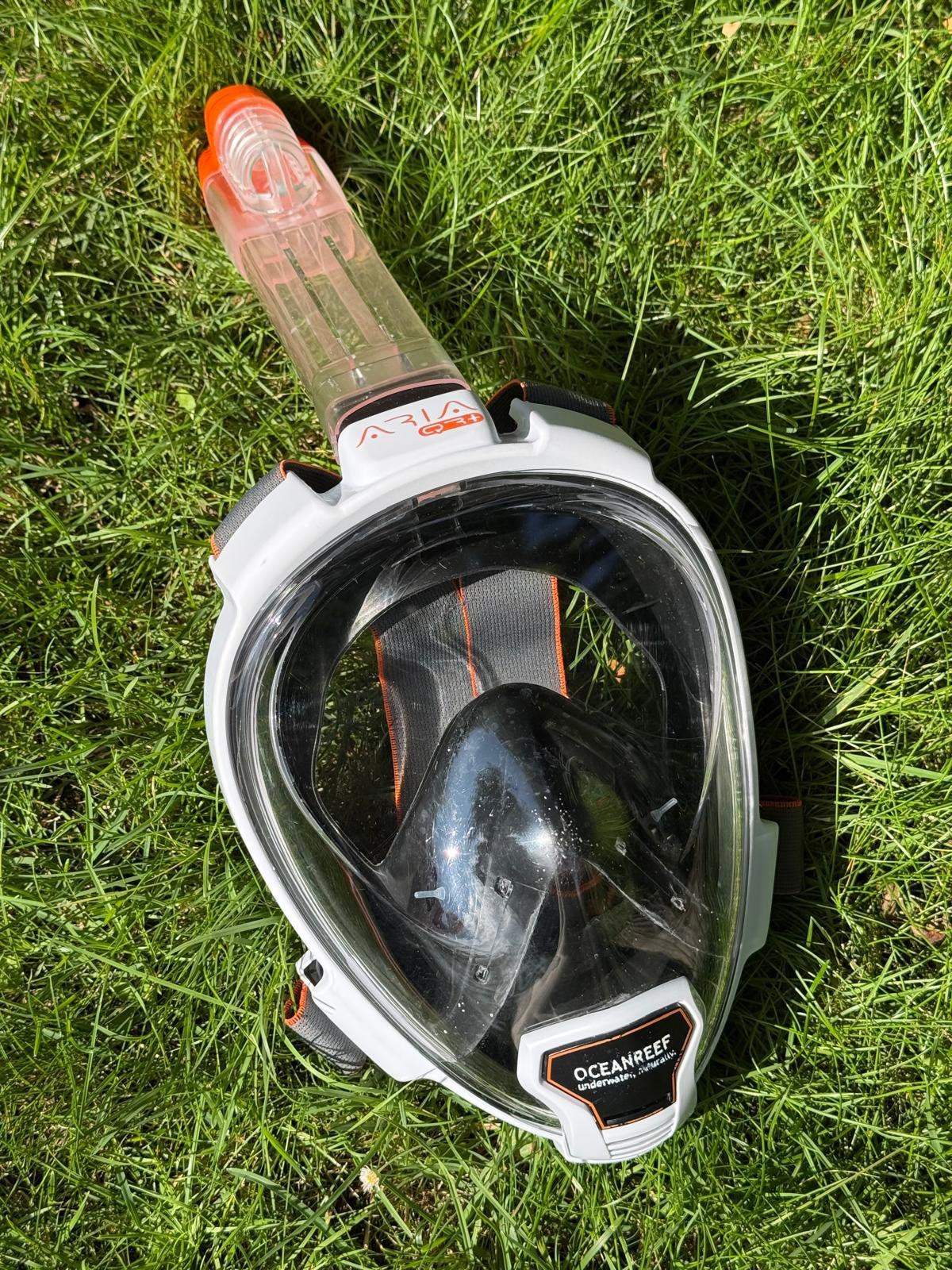 Ocean Reef full-face snorkelmasker Aria QR+ maat S/M, Verzenden, Zo goed als nieuw, Snorkelmasker