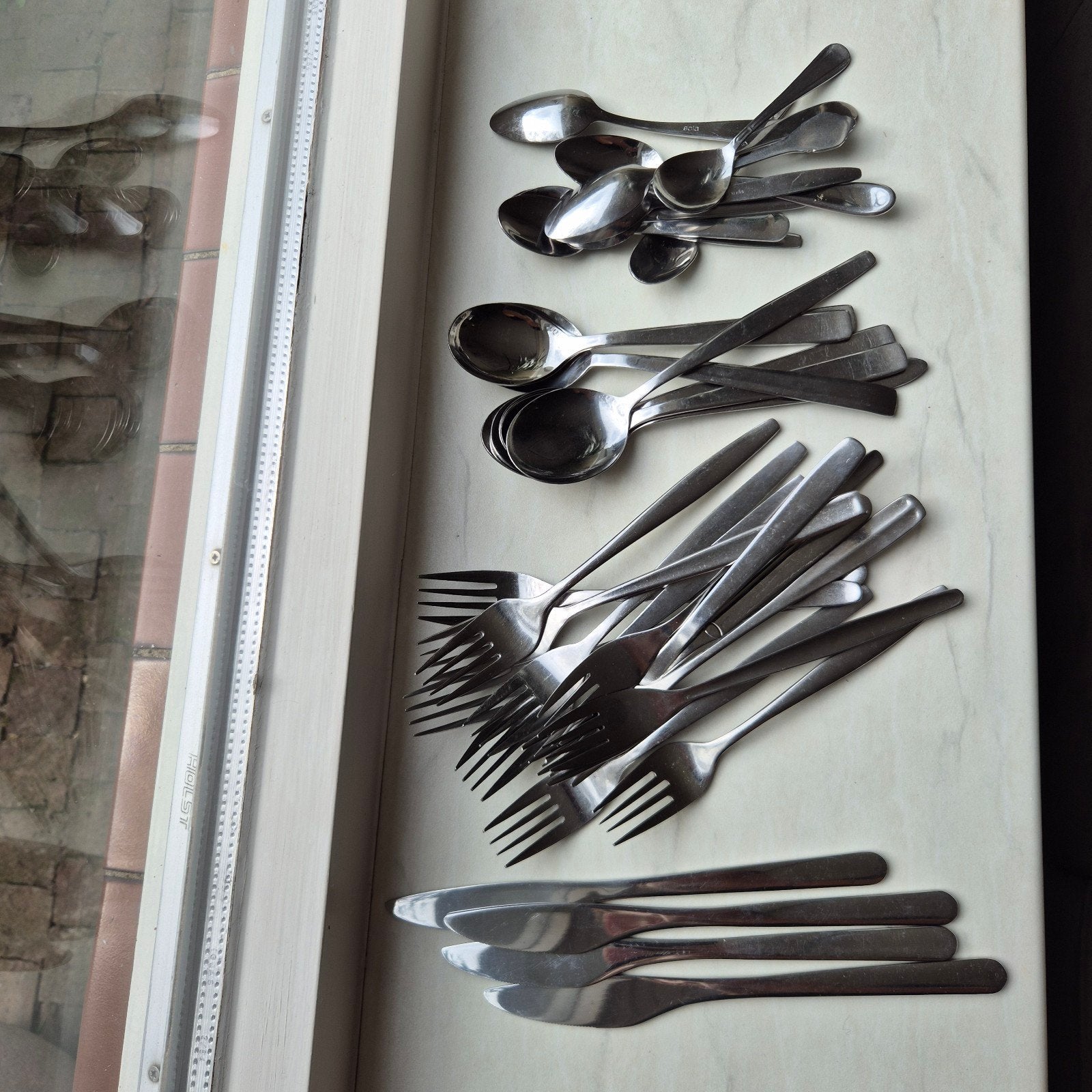 Diverse bestekset: lepels, vorken en messen, Huis en Inrichting, Ophalen, Gebruikt, Bestekset, Rvs of Chroom