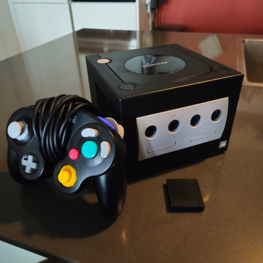 Nintendo GameCube met controller en accessoires, Spelcomputers en Games, Zwart, Ophalen of Verzenden, Zo goed als nieuw, Met geheugenkaart