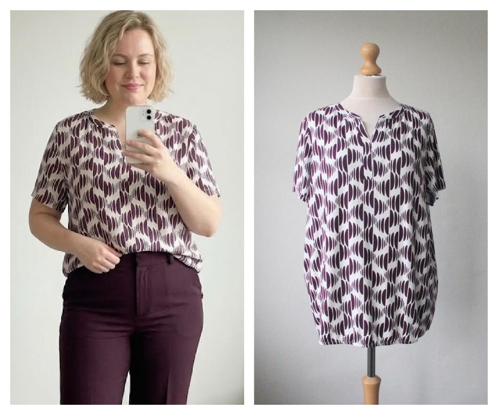 Bonita - NIEUW / schitterende top - wit paars - maat XL, Verzenden, Paars, Maat 46/48 (XL) of groter, Nieuw