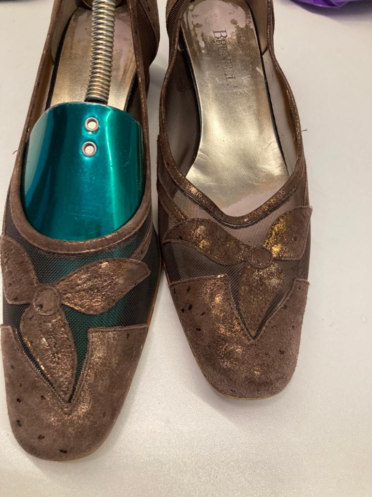 Brunella schoenen maat 38,5, Kleding | Dames, Verzenden, Zo goed als nieuw, Bruin