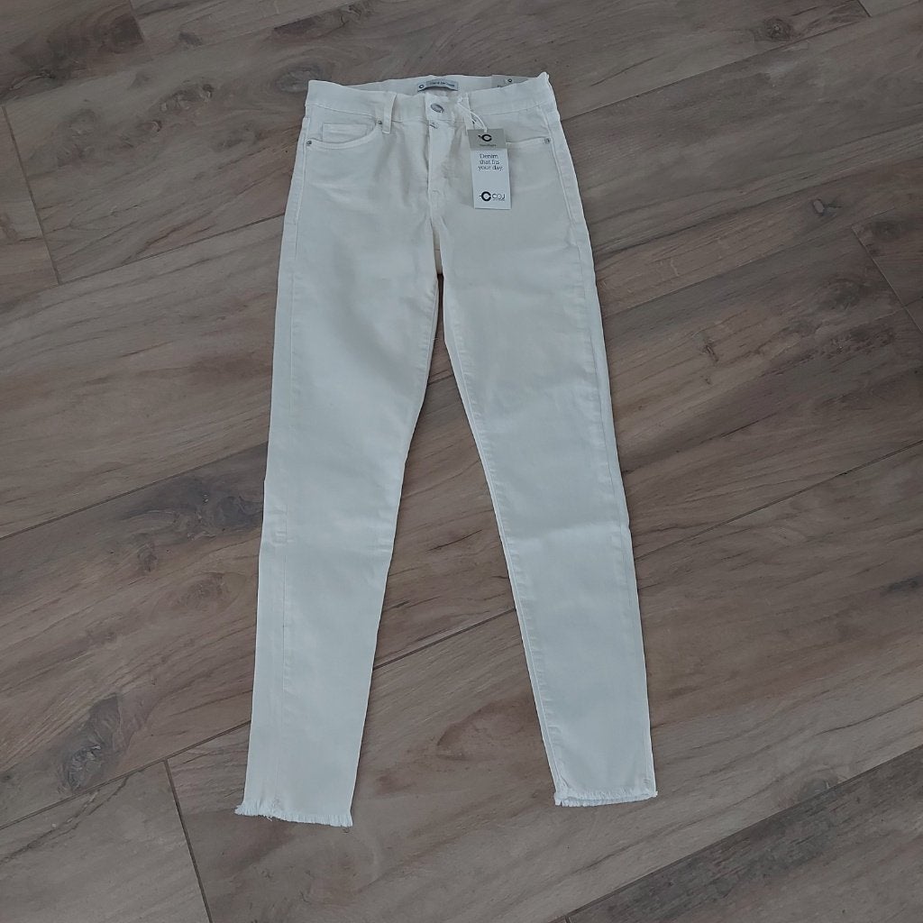 Cup of Joe High Waist Skinny Jeans 27/28 – Off White – NIEUW, Cup of Joe, Wit, Nieuw, Ophalen of Verzenden