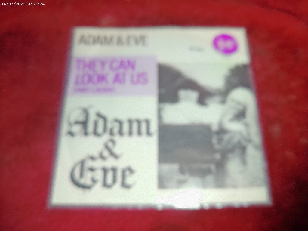 Adam & Eve - Adam & Eve / They can look at us, Gebruikt, Fotohoes, 7 inch, Ophalen of Verzenden