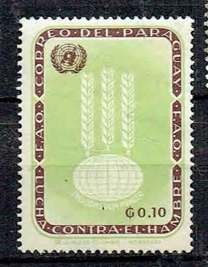 Paraguay 1963 Bestrijding Honger, Postzegels en Munten, Postzegels | Thematische zegels, Postfris, Overige thema's, Verzenden