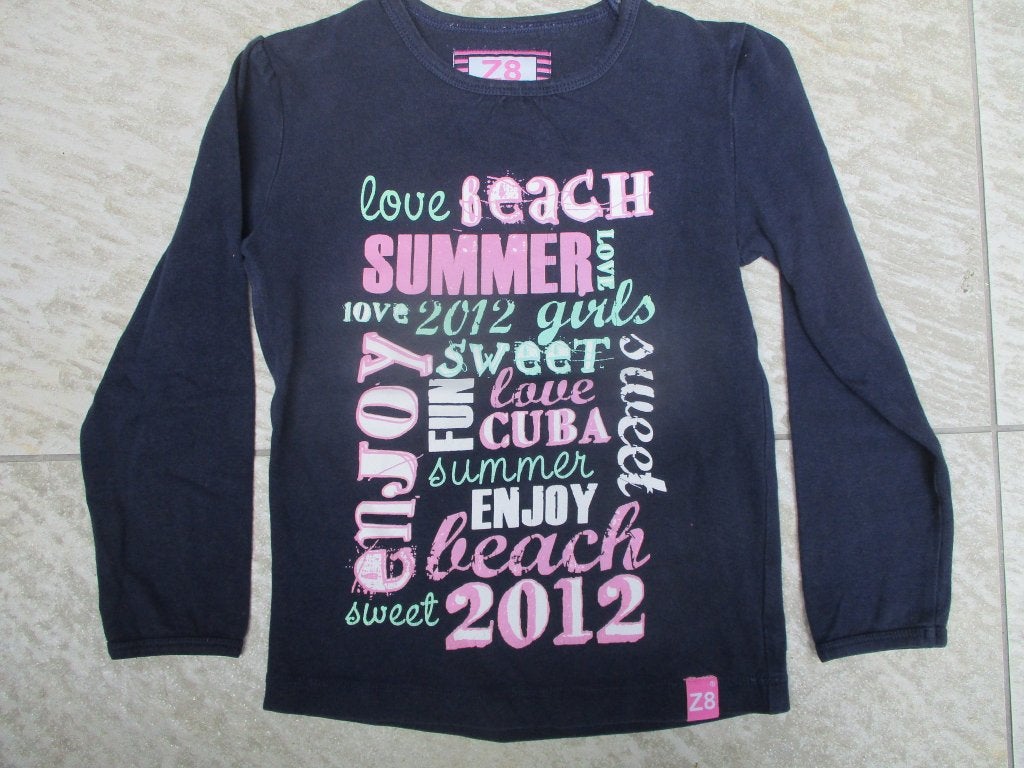 Z8 longsleeve paars maat 92 / 98 T-shirt lang mouw, Meisje, Z8, Ophalen of Verzenden, Zo goed als nieuw