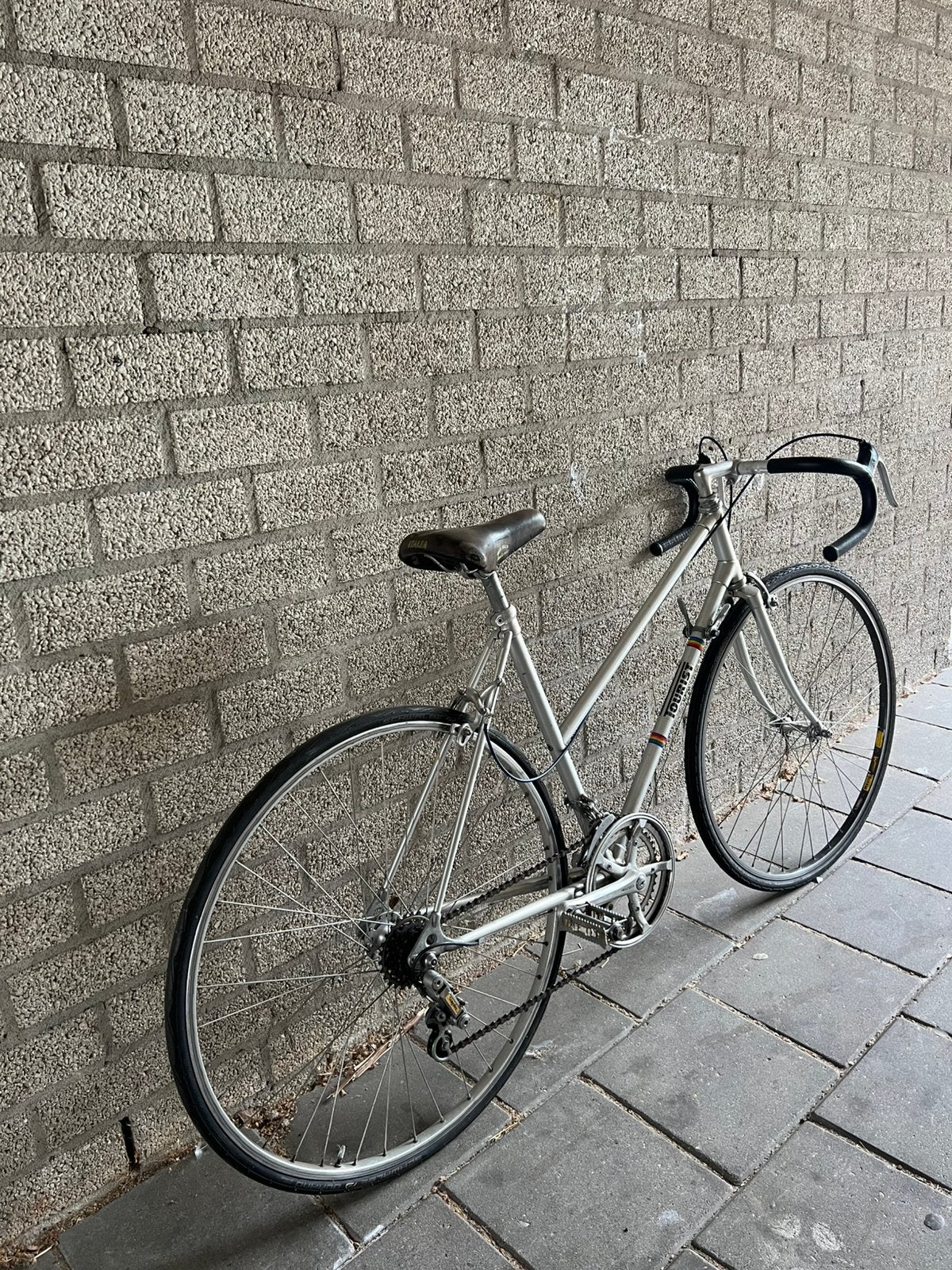 Alan tourist damesracefiets campagnolo, 28 inch, 10 tot 15 versnellingen, Velgrem, Aluminium