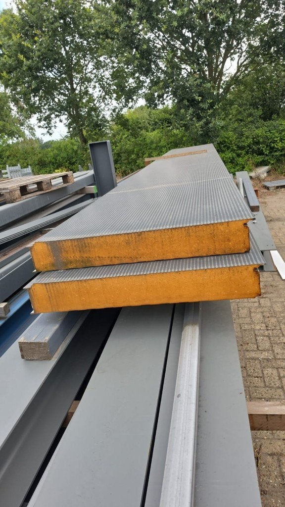 Falk sandwichpanelen 1060WB antraciet 160mm dik, Ophalen, 10 tot 15 m², 12 cm of meer, Zo goed als nieuw